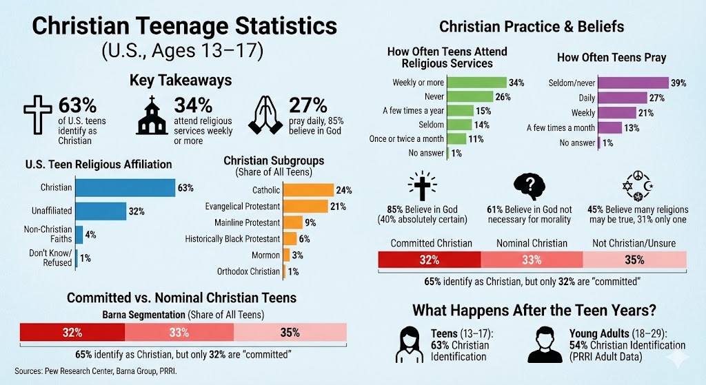 christian teenage statistics